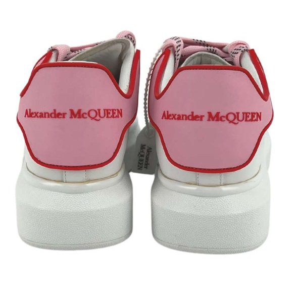 Alexander McQueen | Women's Pelles Gomma Sneaker | White, Pink & Red | Size 38 - Picture 5 of 9